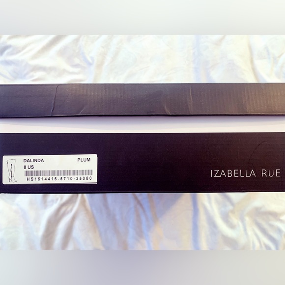 Izabella Rue Dalinda Plum Heeled Boots - Picture 2 of 6